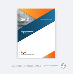 Abstract brochure template, cover design annual report, magazine