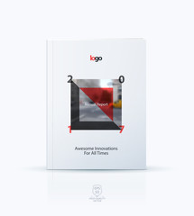 Abstract cover design template for annual report. Creative broch