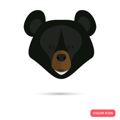 Bear color flat icon