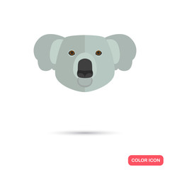 Koala color flat icon