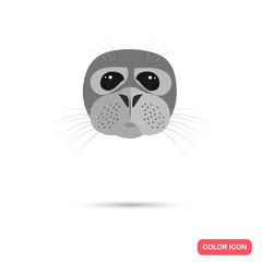 Seal color flat icon