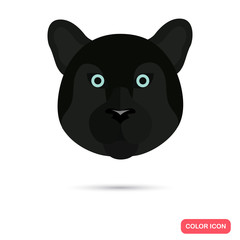 Panther color flat icon