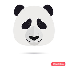 Panda color flat icon