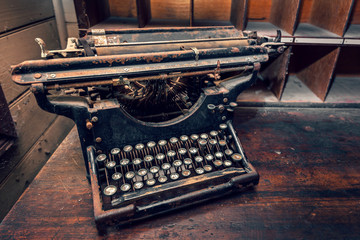 Old typing machine