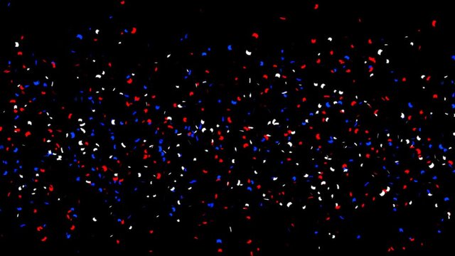 Confetti Falling Animation with Alpha Channel