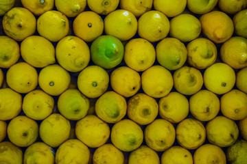 Healthy food, lemons background lemon