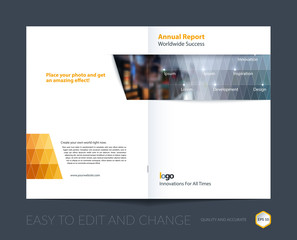 Brochure template layout, cover design annual report, magazine,