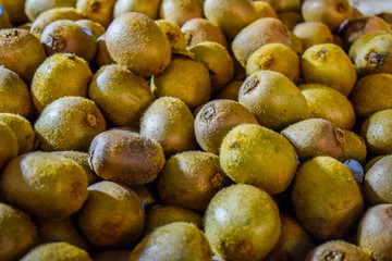 Healthy food, kiwis background