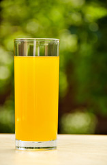 Fresh orange juice. Vitamins for health.