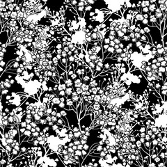 Graphic gypsophila pattern