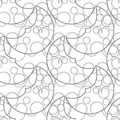 Graphic moon pattern © Ekaterina Glazkova