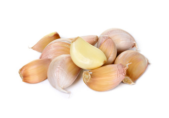 Garlic isolated on the white background