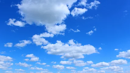 blue sky with white clouds © alexmak