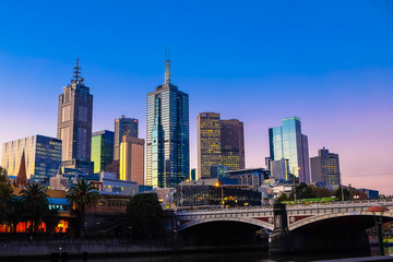 Fototapeta na wymiar Melbourne, the capital and most populous city in the Australian state of Victoria