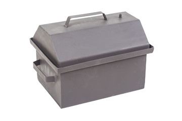 metal box for smoking meat and fish, smokehouse