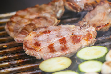 Barbecued meat