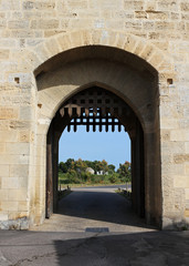 Fototapeta na wymiar Porte de la Reine - Remparts d'Aigues Mortes - France