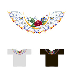 Obraz premium decoration for neck embroidered rose