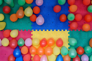 Balloons on the wall