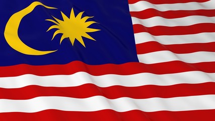 Malaysian Flag HD Background - Flag of Malaysia 3D Illustration