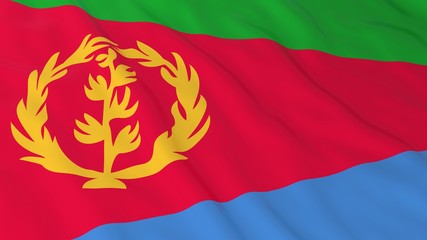 Eritrean Flag HD Background - Flag of Eritrea 3D Illustration