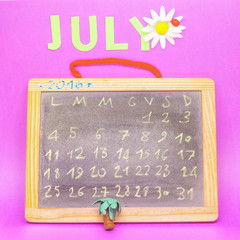 The month of July