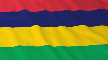 Mauritian Flag HD Background - Flag of Mauritius 3D Illustration