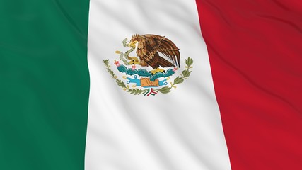 Mexican Flag HD Background - Flag of Mexico 3D Illustration