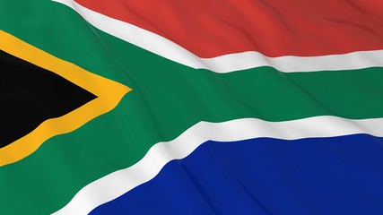 Obraz premium South African Flag HD Background - Flag of South Africa 3D Illustration