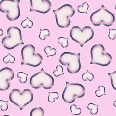 Fototapeta premium Seamless heart background