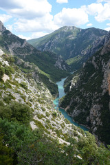 Fototapeta na wymiar Les Gorges du Verdon dans les Alpes de Haute-Provence