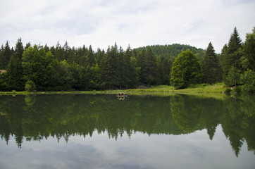 Fototapeta na wymiar Lac de Freydières (Belledonne / Isère)