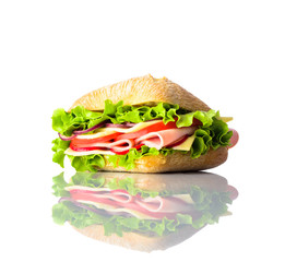 Sandwich Isolated on White Background