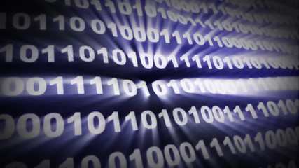 Binary Code Numbers Background, Loop, 4k
