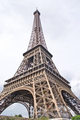 View from below of Eiffel Tower, Paris