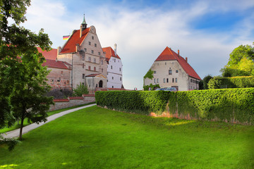 Fototapeta na wymiar Historic Trausnitz castle in Landshut
