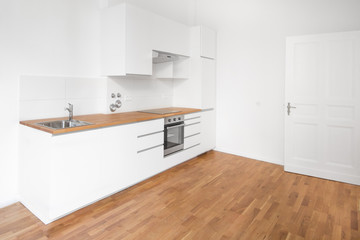 modern white kitchen - home interior