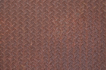 Rust on steel plate and allow to dry wet.