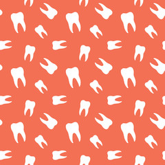 Seamless Molar Teeth Dental Pattern