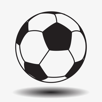 Football. Soccer. Leather soccer ball isolated on white background. Soccer ball. Football ball. Leather ball. Vector. EPS10