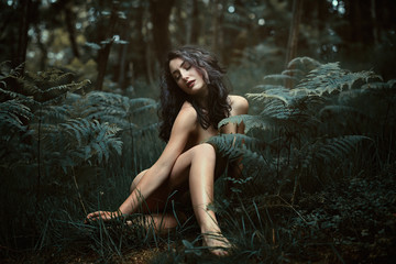 Dryad finds peace in the woods