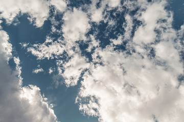 clouds in blue sky