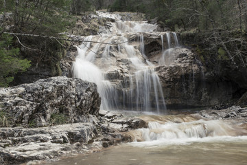 Obraz premium long exposure shot of a waterfall