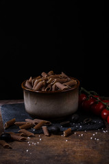 Whole grain pasta