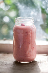 Wild strawberry smoothie