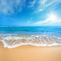 Fototapeta na wymiar Relax on the Beach - fantastic summer landscape