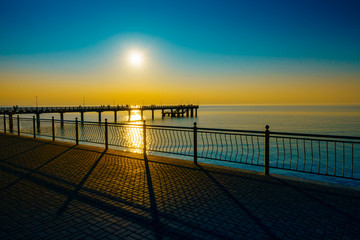 Fototapeta na wymiar Sunset on Baltic Sea