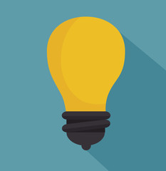 bulb icon design over blue background, vector illustration