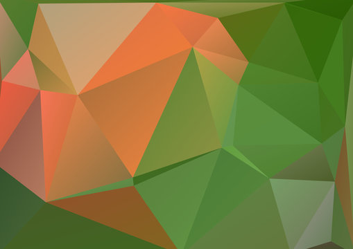 green pink polygonal background