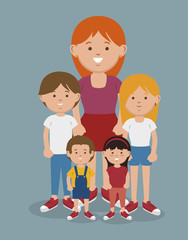 happy family design, vector illustration eps10 graphic 